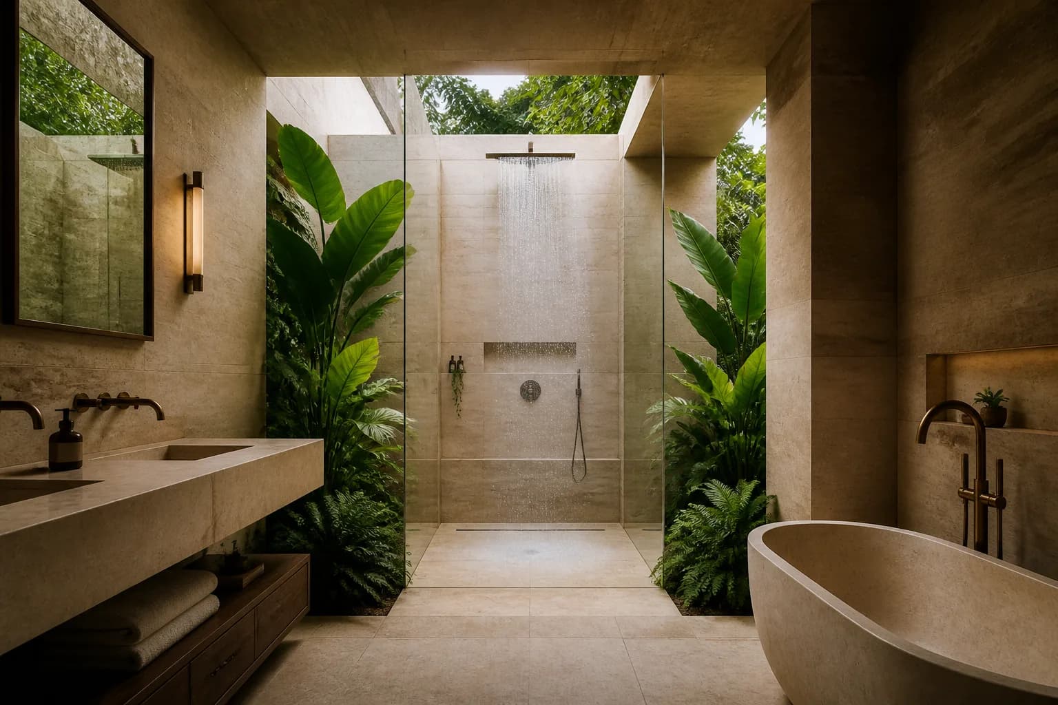 Proyecto conceptual Baño · Santa Ana
