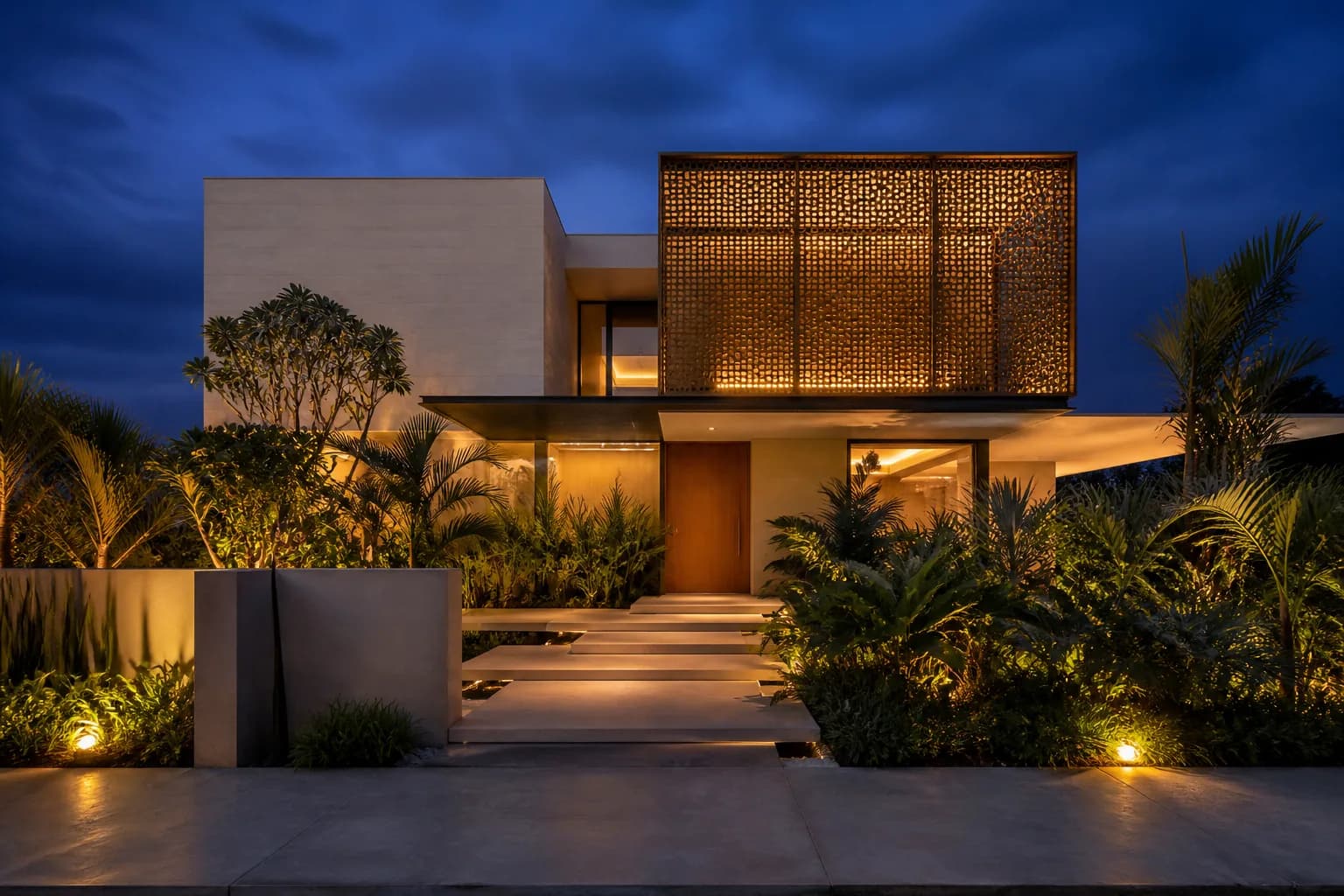 Fachada de residencia remodelada